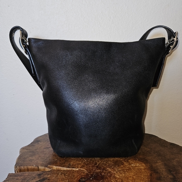 Coach Vintage Legacy 9186 Black Bucket Duffle Bag - Picture 10 of 13